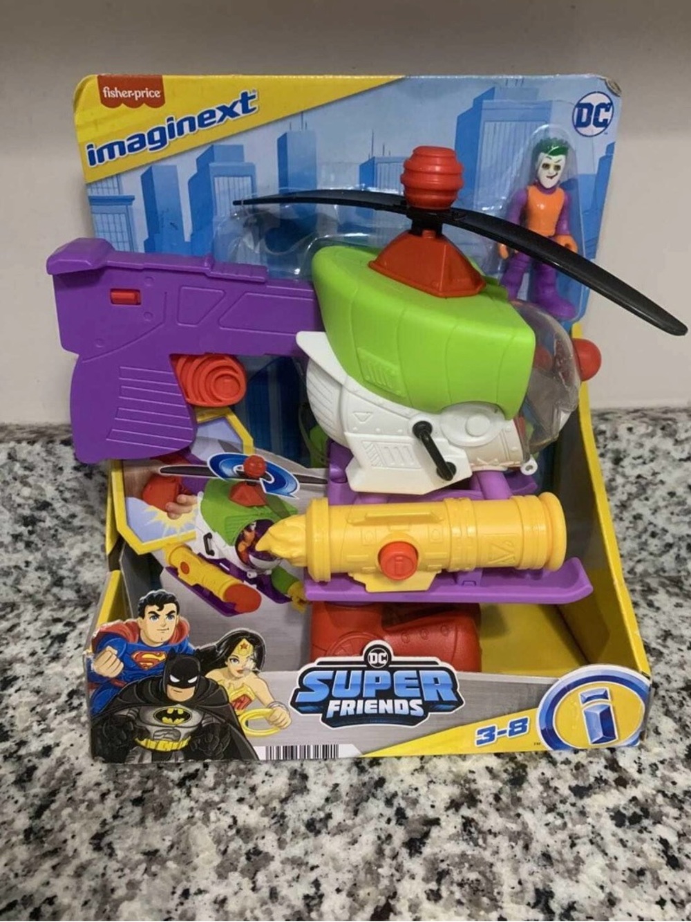 Brand New DC Imaginext Super Friends The Joker Robo Copter Helicopter Toy